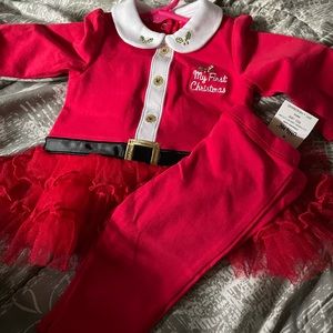 Baby first Christmas outfit